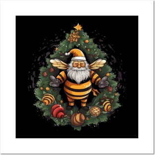 Bee Christmas Posters and Art